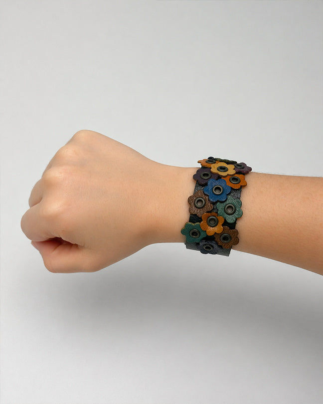 Hartouka Wildflower Leather Bracelet