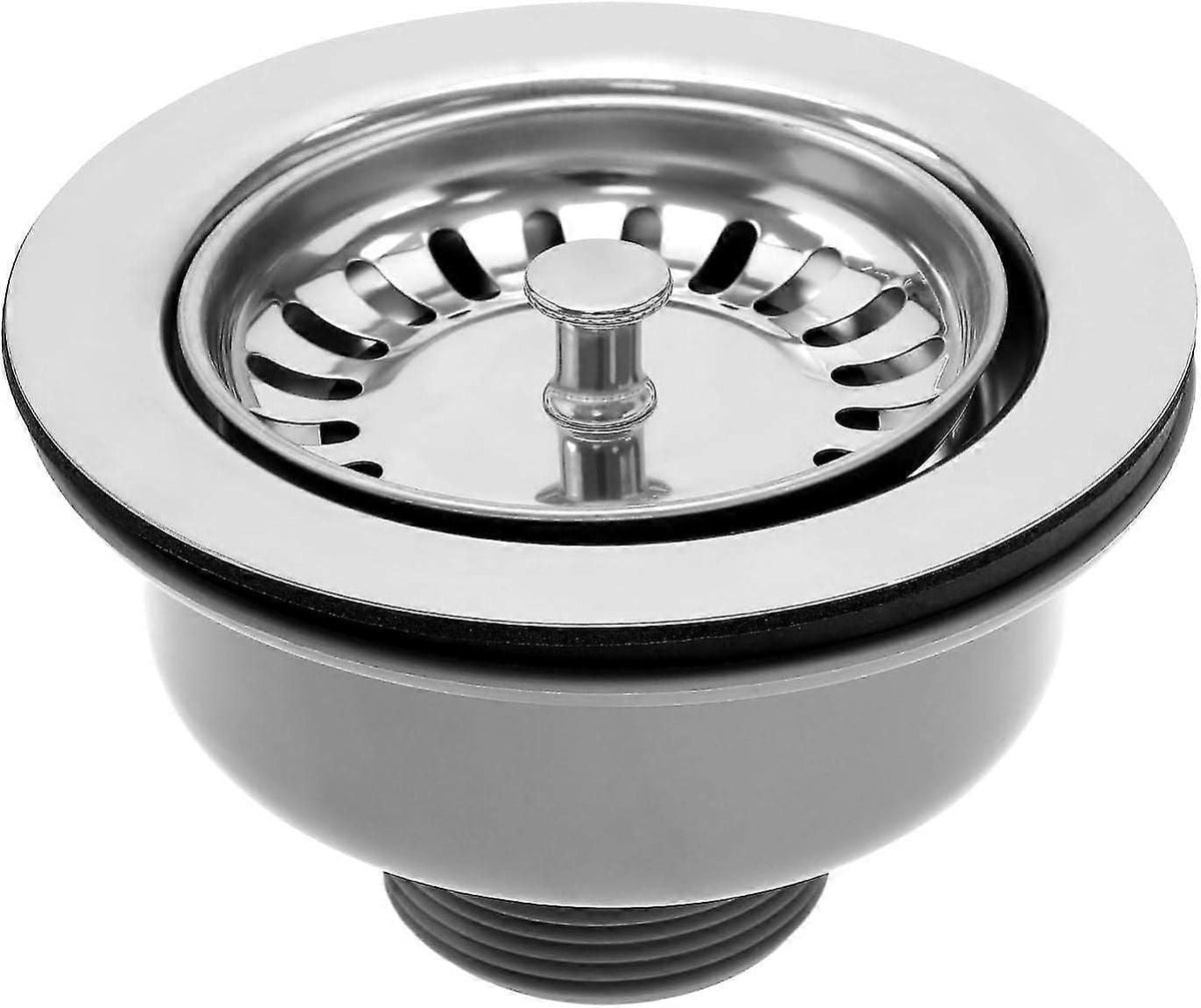 Sink Collection 114mm Stainless Steel Kitchen Sink Basket Strainer Plug Drain Pipe Suitable For 83-90mm Sink Diameter Kitchen Sink Accessories