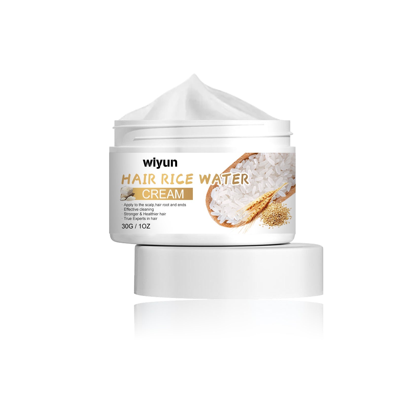 Revitalize Hair with Rice Water Cream, Hydrating Shampoo and Conditioner for Smooth, Healthy Hair ,30g