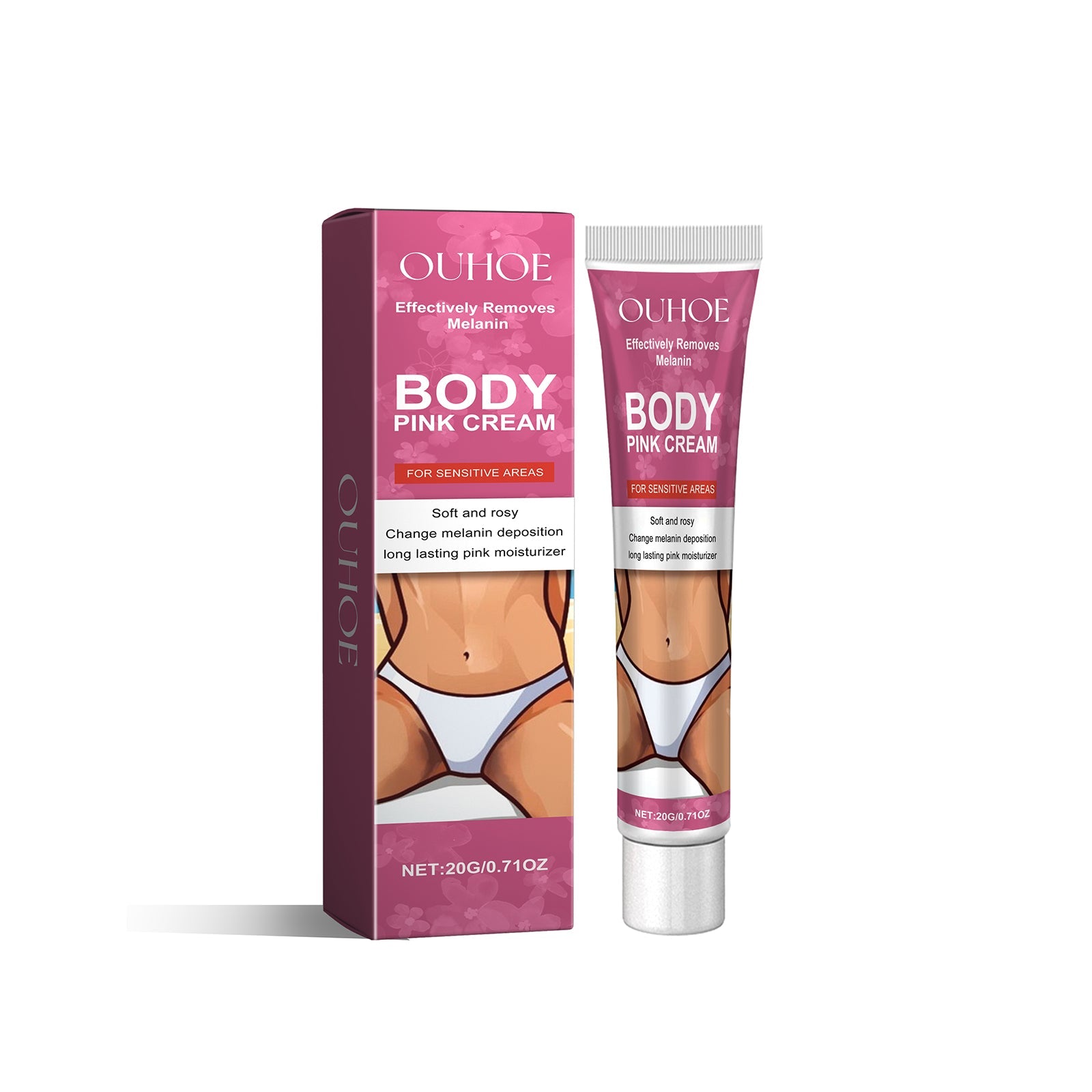 Brightening Body Cream for Dark Areas, Moisturizing, Hydrating, Lightening ,20g