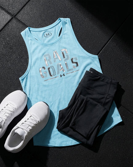 Under Armour-Shirt Blue RD GOALS