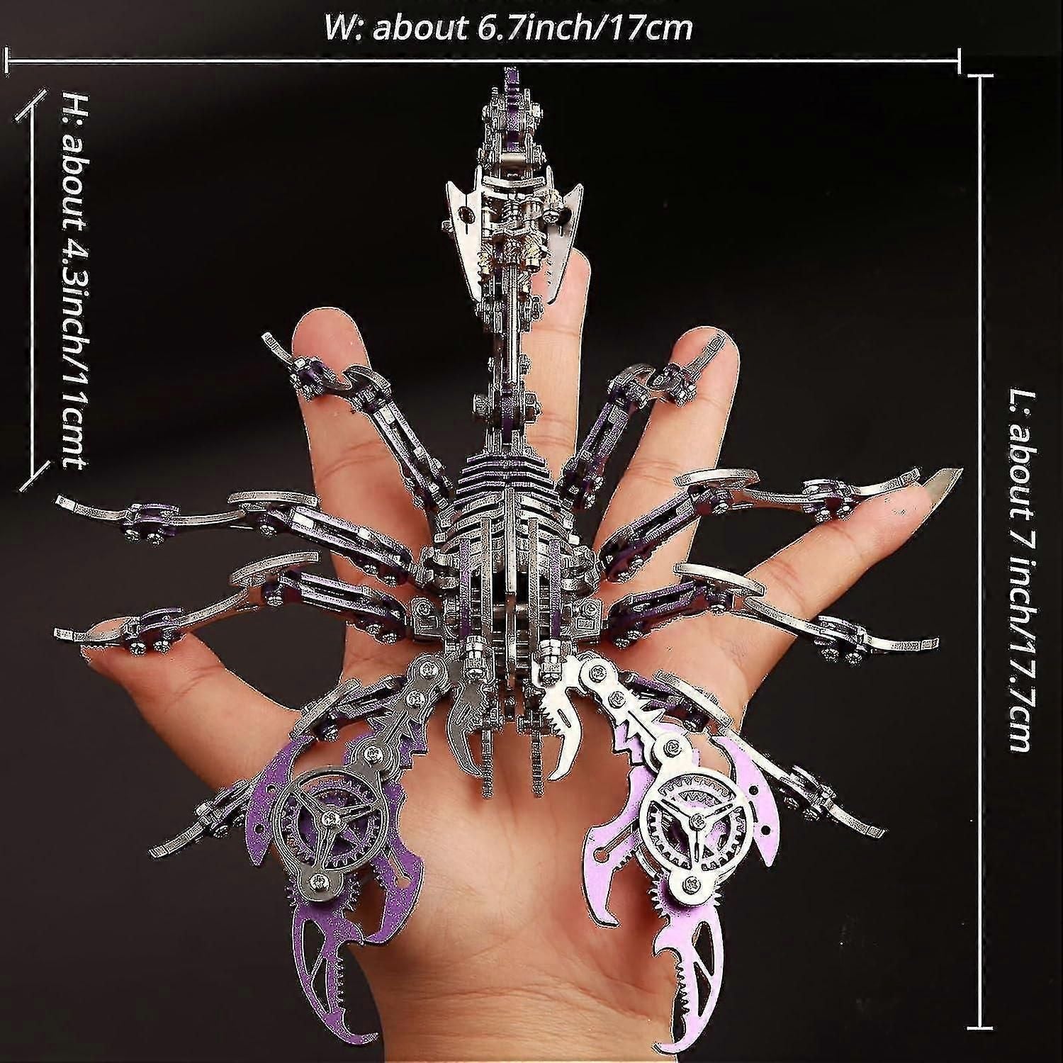454 Pieces Scorpion 3d Metal Model Kits zxin