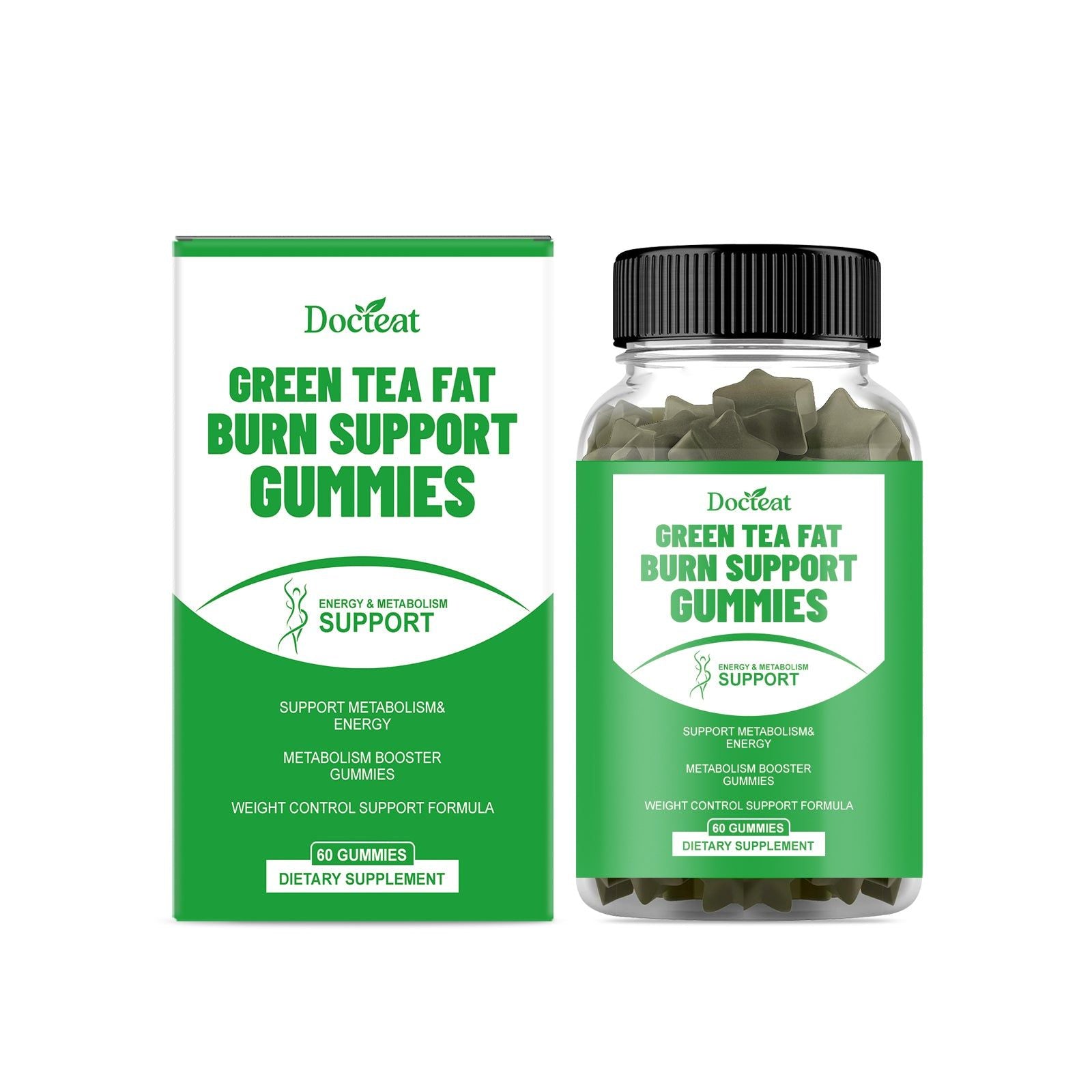 Boost Energy & Body Care Gummies, Plant-Based, Light Figure, Vitality, Daily Support ,60gummies