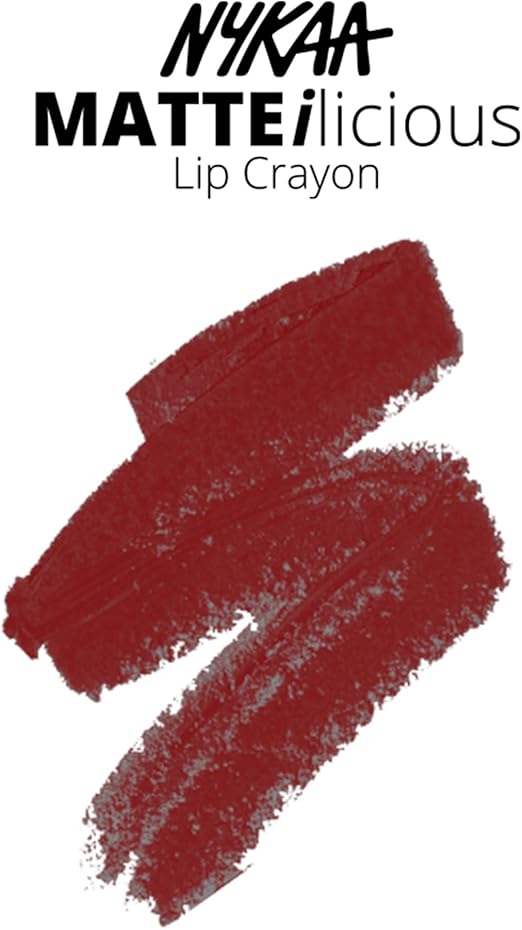 Nykaa Matteilicious lip crayon  Perfect Plum02