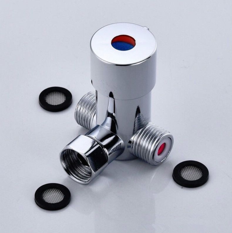 Adjustable Temperature Valve Induction Faucet Three-way Valve