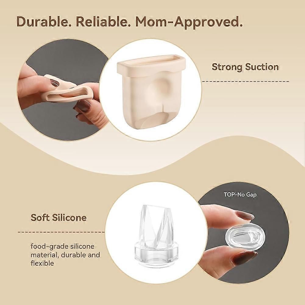 12PCS Duckbill Valves Silicone Diaphragms for Eufy E10/E20/S1/S1 Pro Replacement Parts, Wearable Breast Pump Accessories