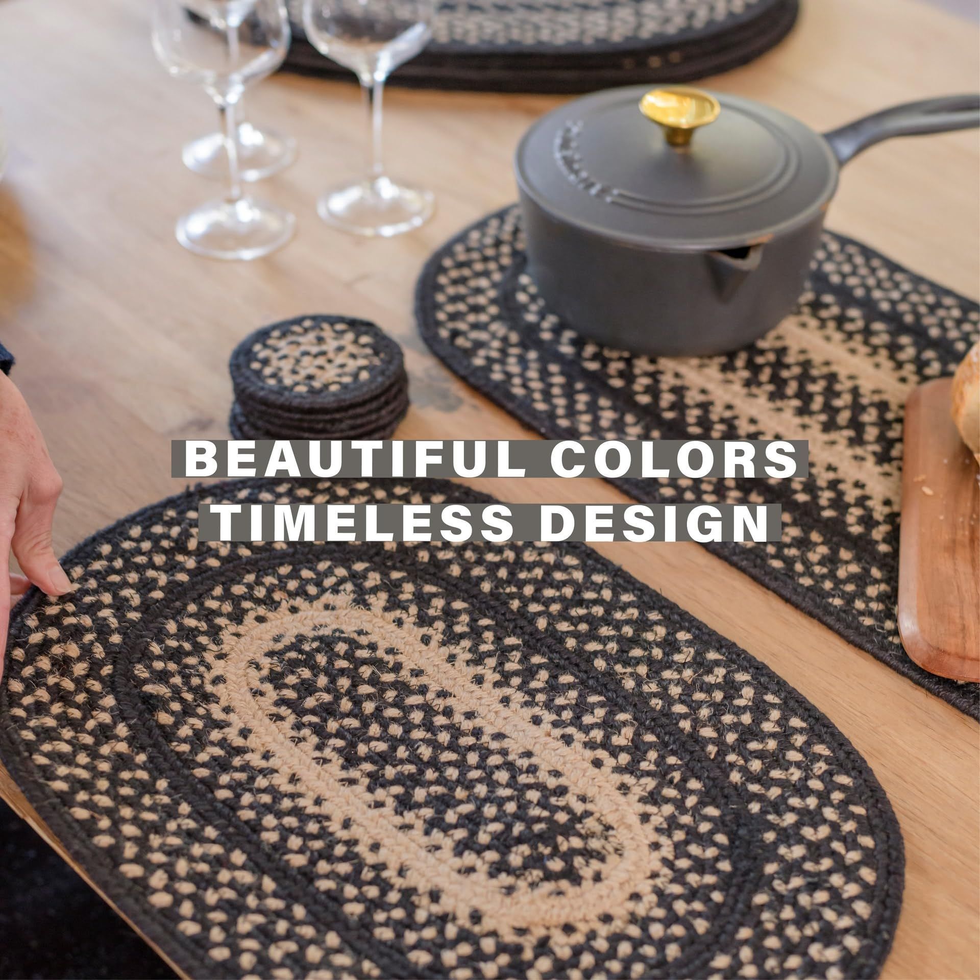 Jute Manchester Primitive Braided Placemats