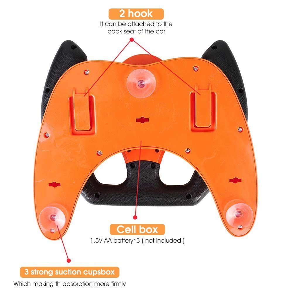 Steering Wheel Toy Music Driving Simulation Racing Play Learning Educational Toys for Children