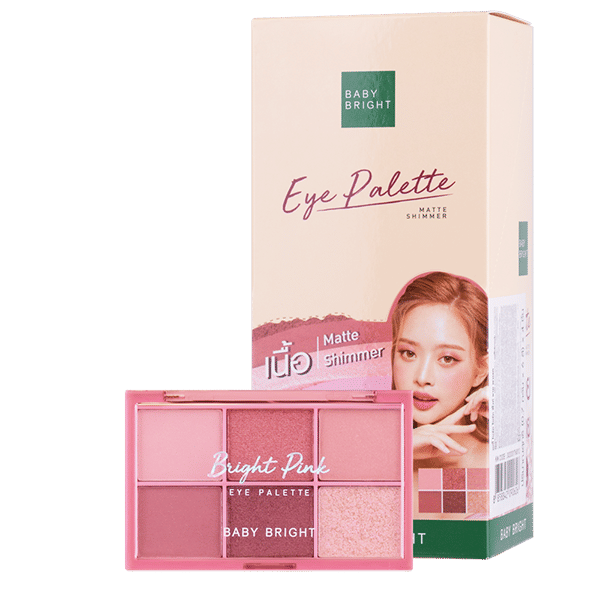 باليت ظلال عيون زاهية باللون الوردي 0.7 جرام × 6 ألوان زاهية للأطفال (M)