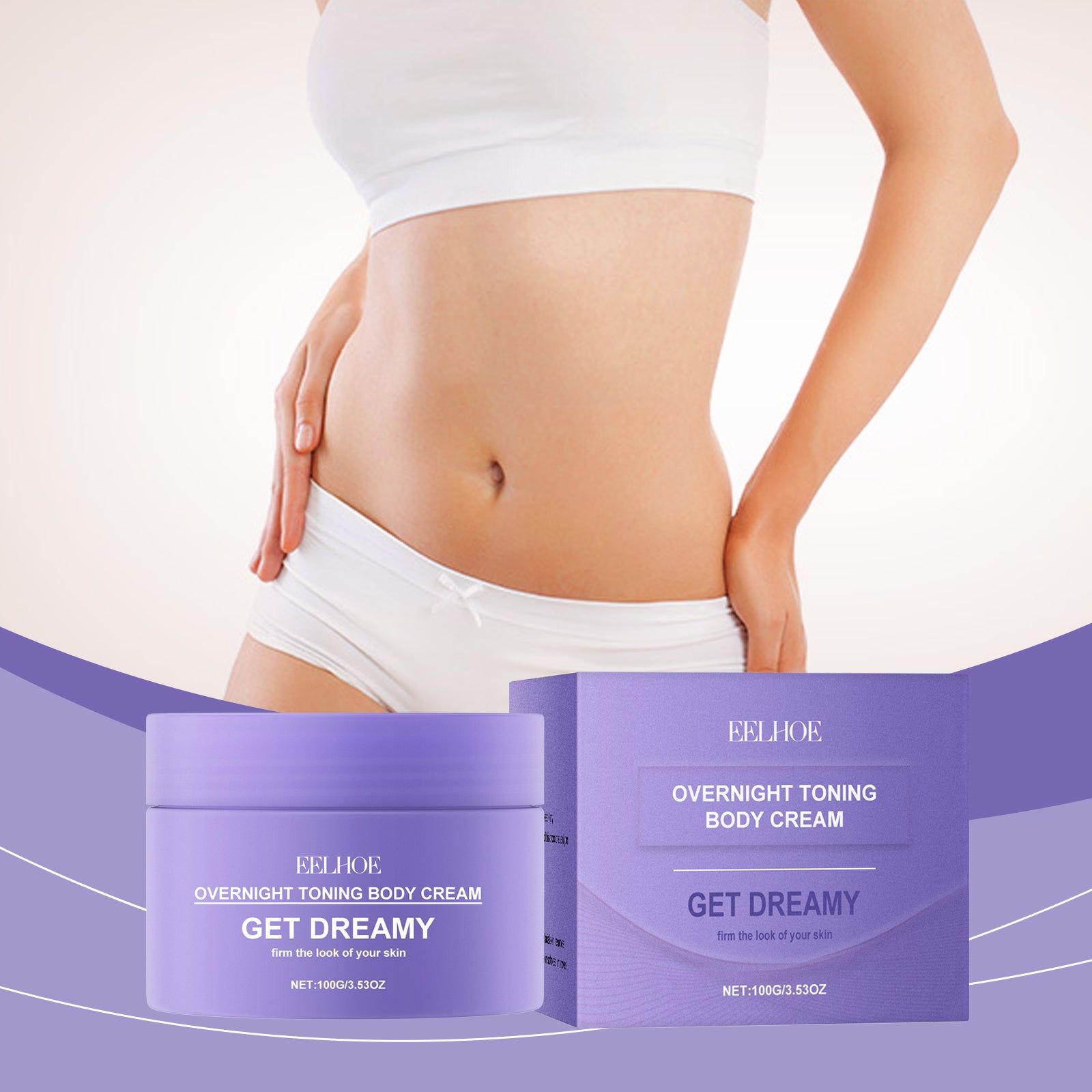 Body Care Cream, Firming Moisturizer for Smooth, Elastic Skin, Daily Massage ,100g