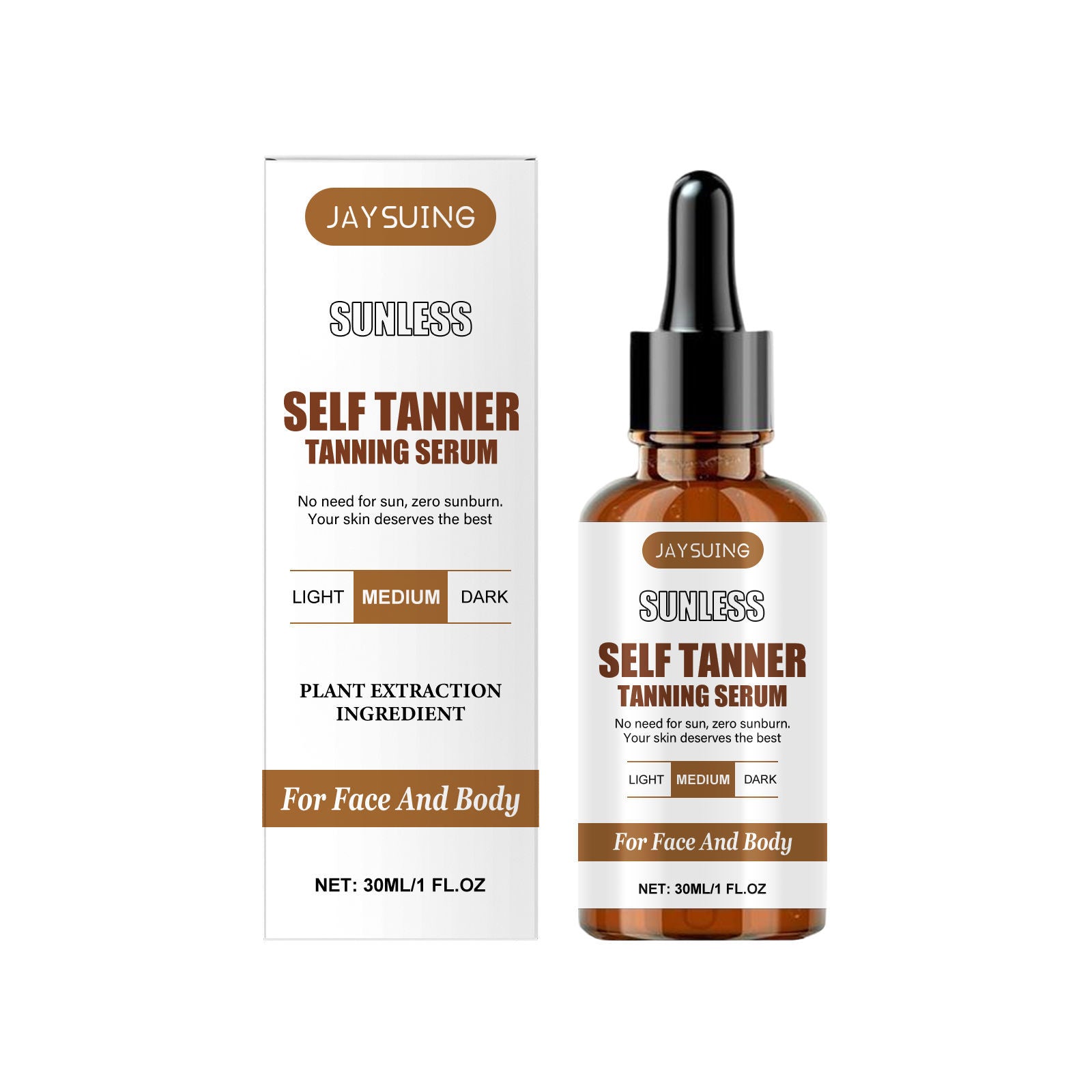 Anti-Tanning Essence, Brighten & Even Skin Tone, Hydrating Herbal Serum ,30ml