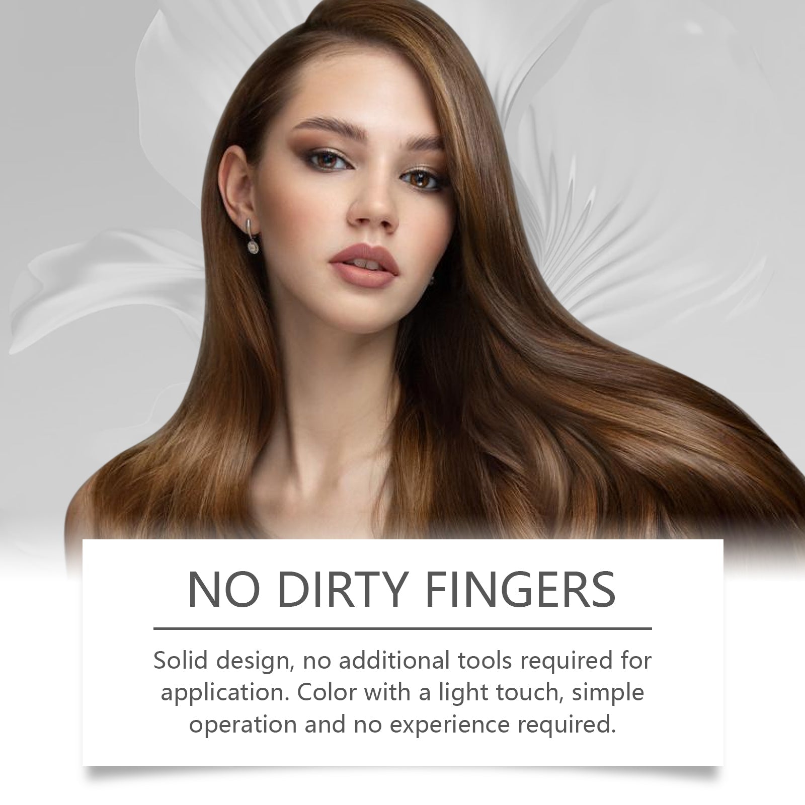 Brown Hair Color Stick, Natural Hair Covering, Portable Hair Touch-Up, Easy Hair Care ,20g
