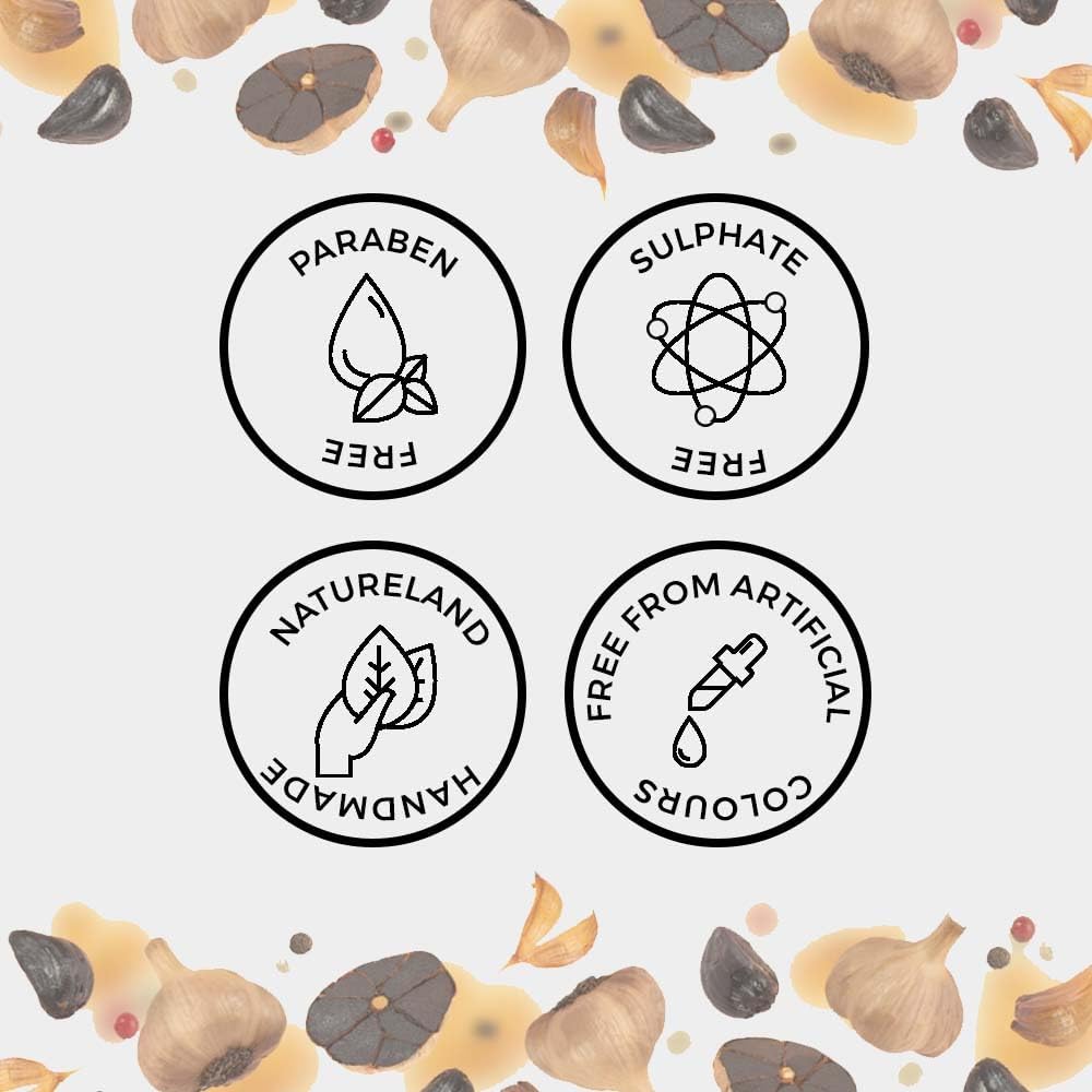 شامبو كيثانا بالثوم الأسود يقوي ويجدد | خالٍ من الكبريتات والبارابين مضادات الأكسدة الحجم الصافي 400 مل |