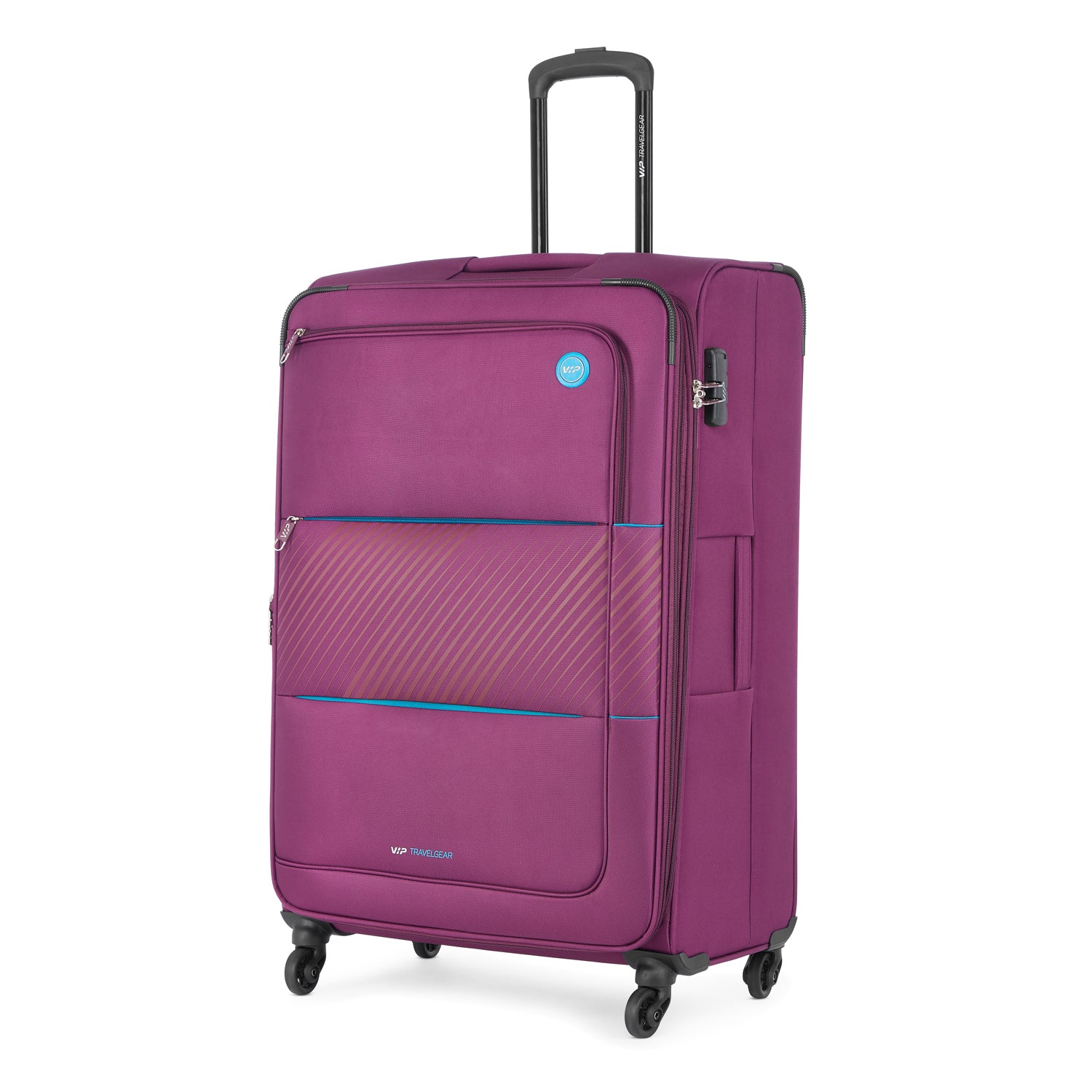 مجموعة من 3 قطع من عربات السفر القابلة للتمديد من VIP CALIFORNIA 4 Wheels - 54 سم، 69 سم، 79 سم