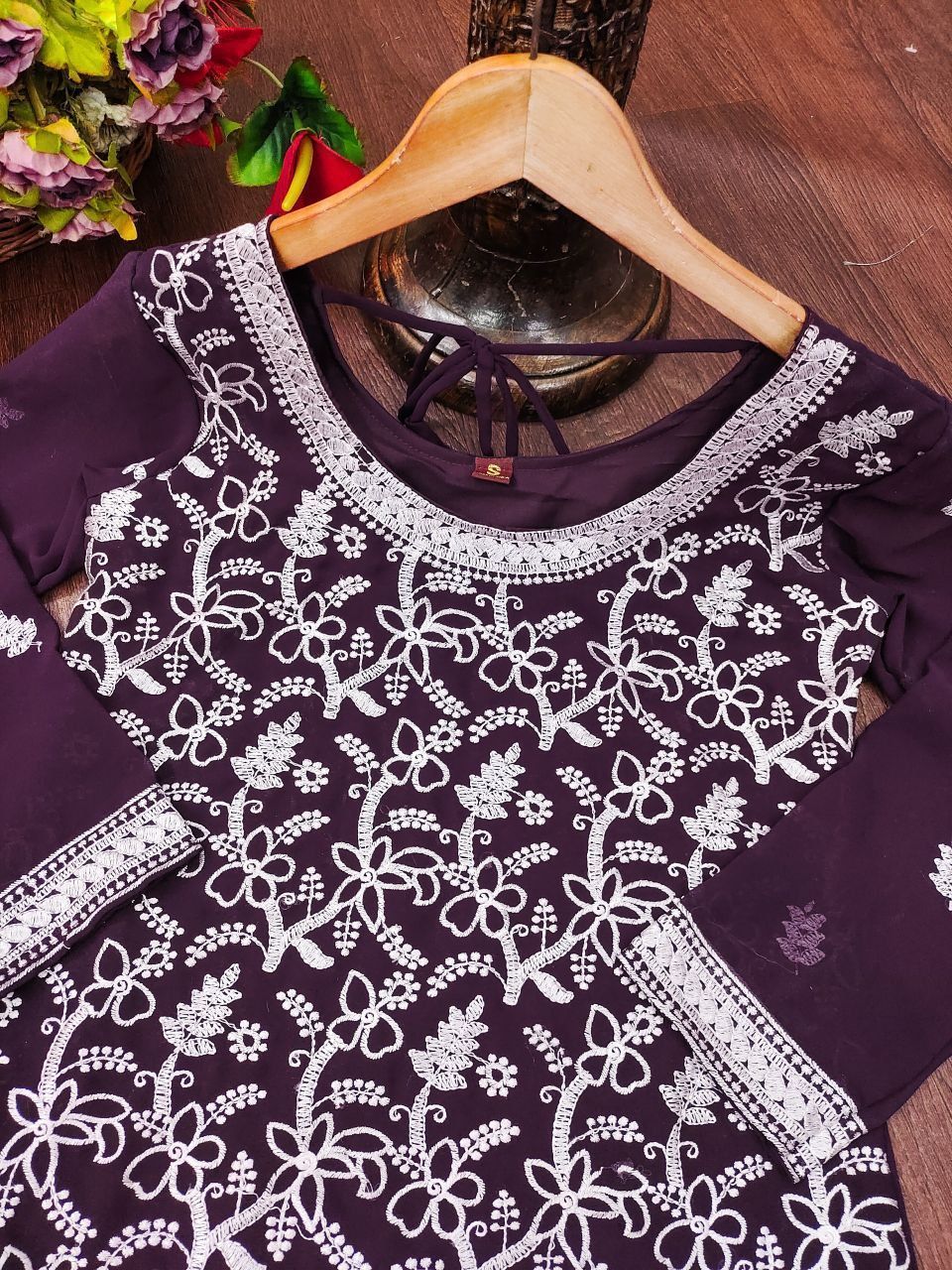 Fab Zone Women’s Designer Embroidered Kurti Suit With Heavy Work