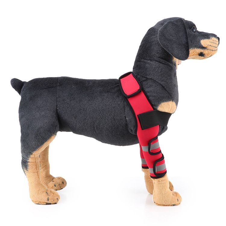 Dog Reflective Compression Sleeves Elbow Protector Wth Bandage Wrap Heals Sprains