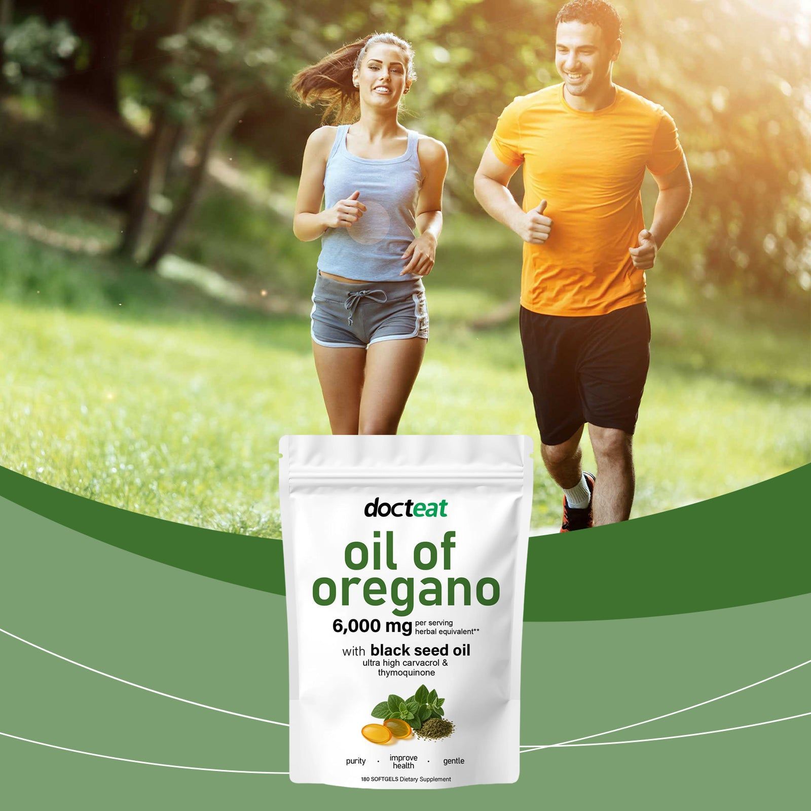 Boost Immunity with Oregano Oil Capsules, Daily Body Care for Vitality ,180pcs