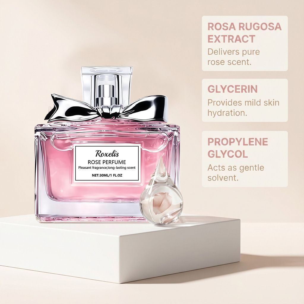 30ml Rose Perfume with Floral and Romantic Fragrance