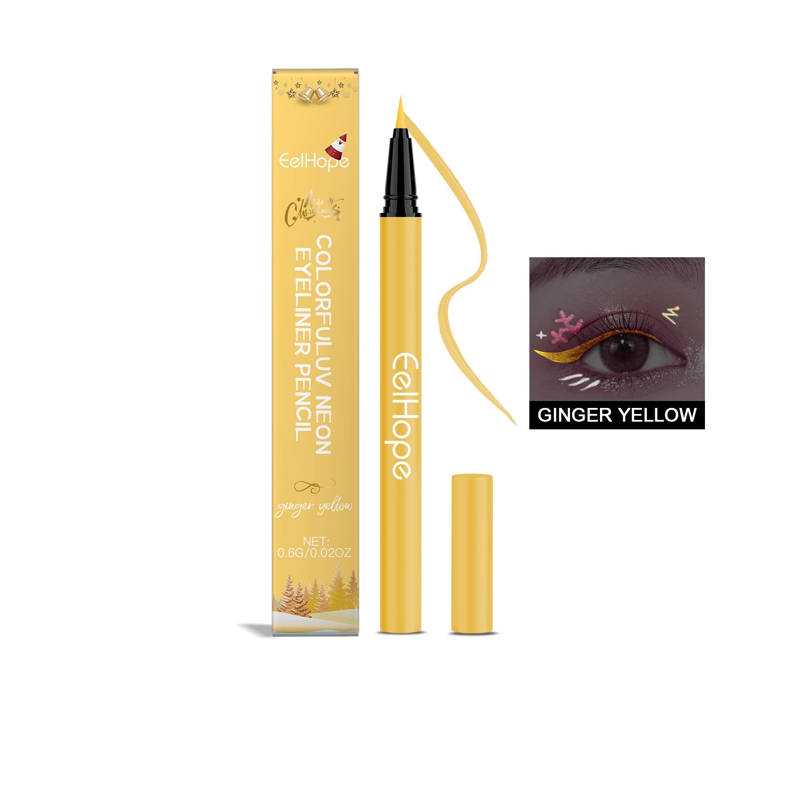 8-Color Neon UV Liquid Eyeliner, Long-Lasting, Quick-Dry, Party Makeup, Beauty Products ,0.6g