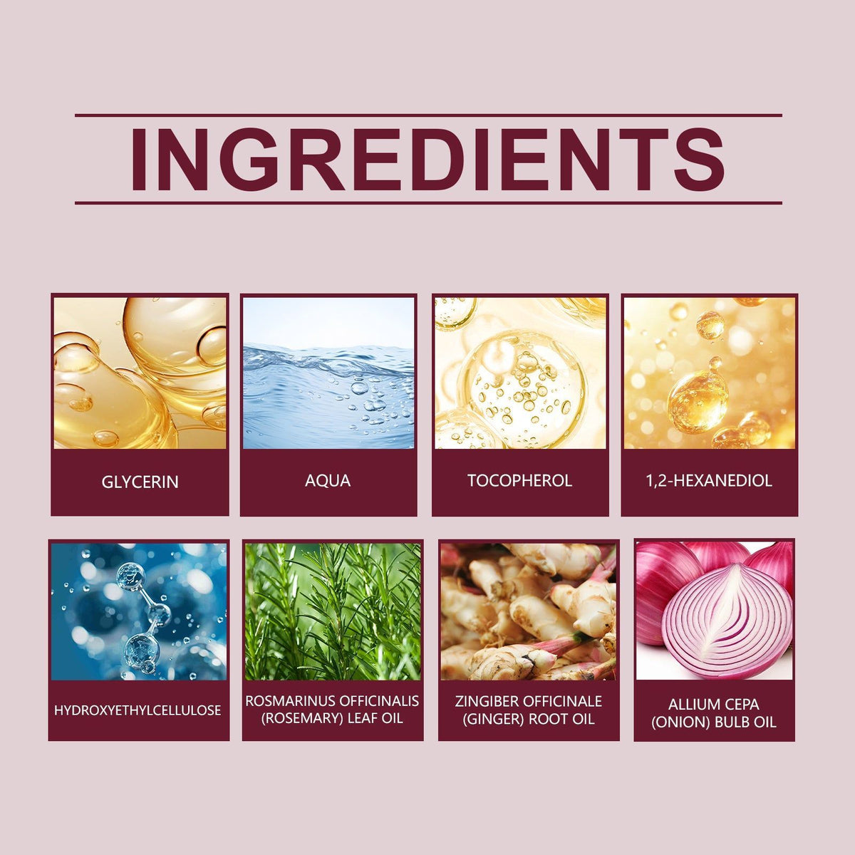 Revitalize Hair with Onion & Rosemary Oil, Nourishing Hair Care for Strong, Healthy Hair ,30ml