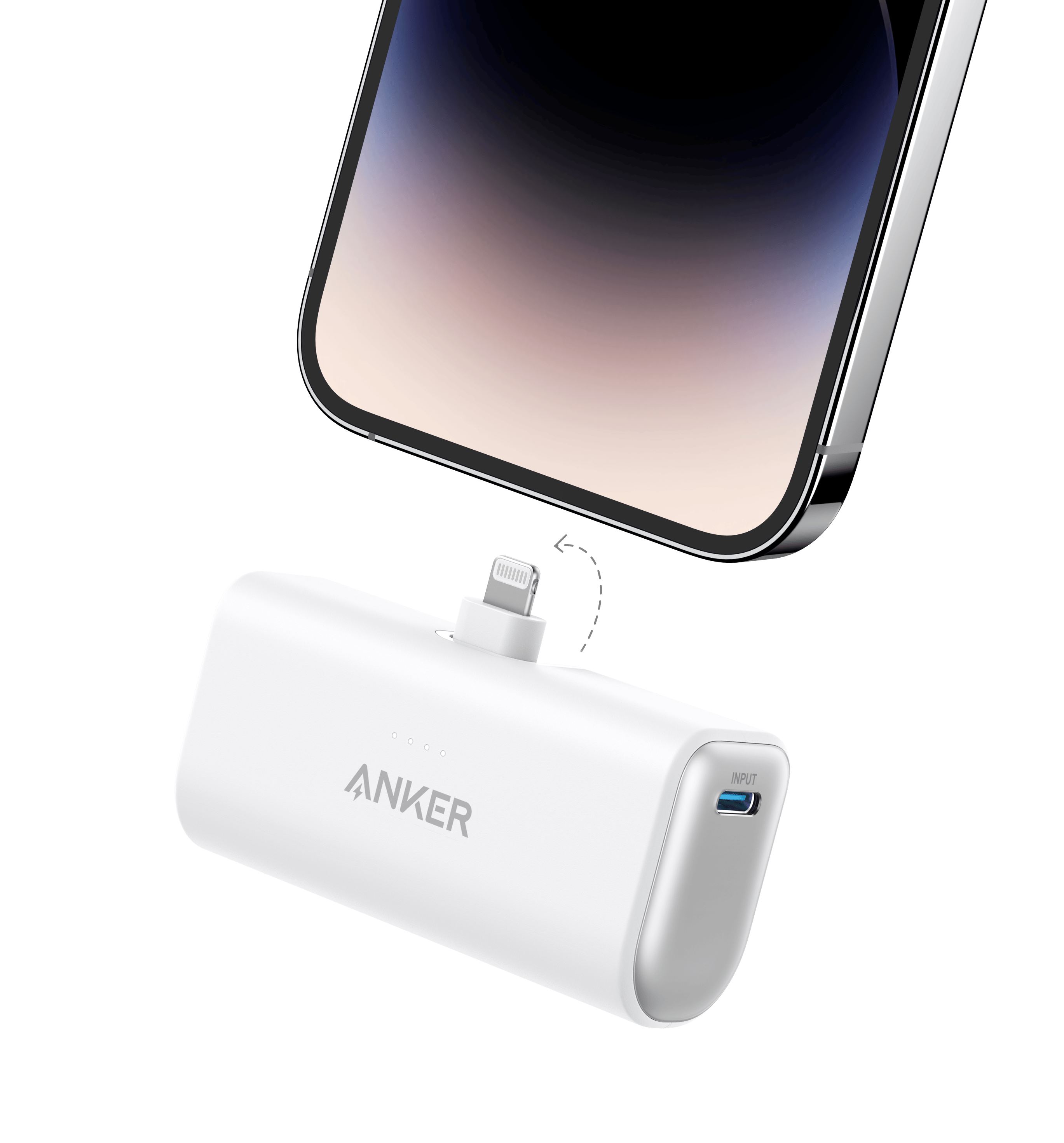 Anker 621 PowerCore 5000mAh Power Bank with Built-In Lightning Connector, 12W, Foldable, Portable Charger