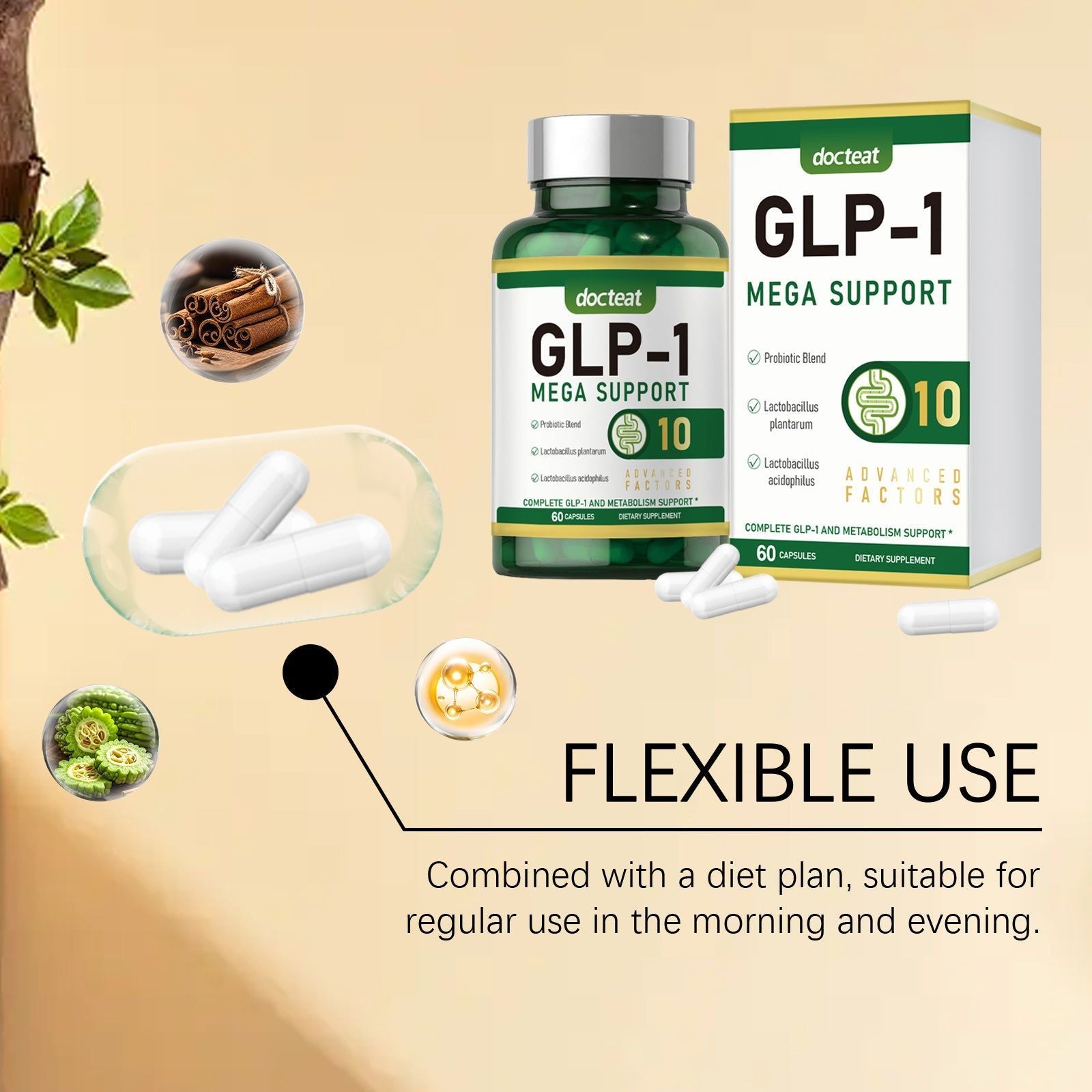 Boost Your Body Care, Reduce Appetite, Support Metabolism, Feel Energized ,60 capsules