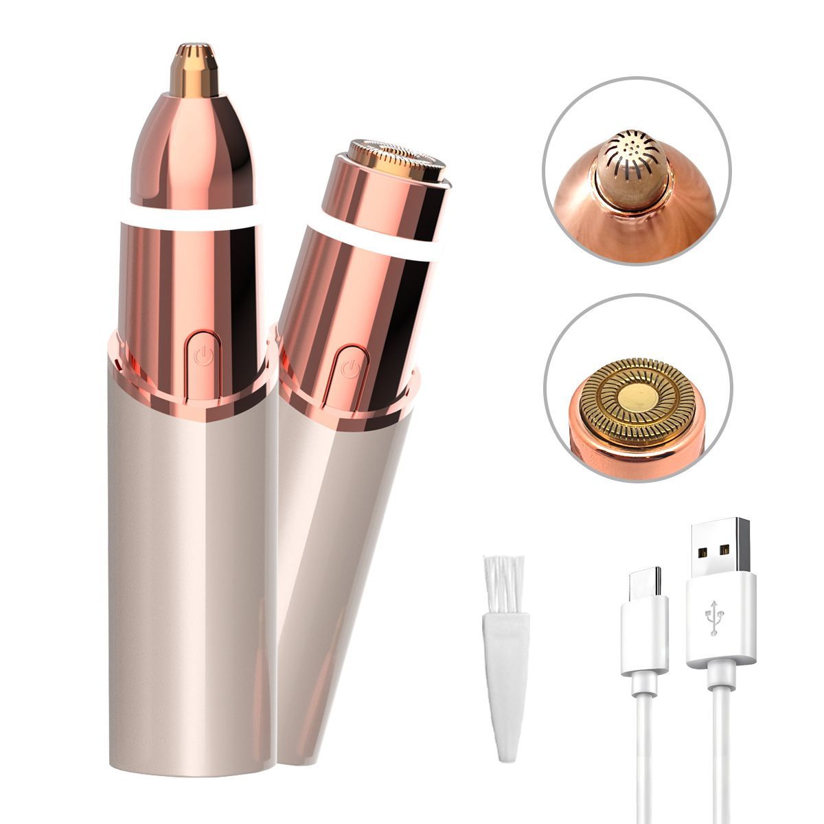 2-in-1 Nose & Eyebrow Trimmer for Women