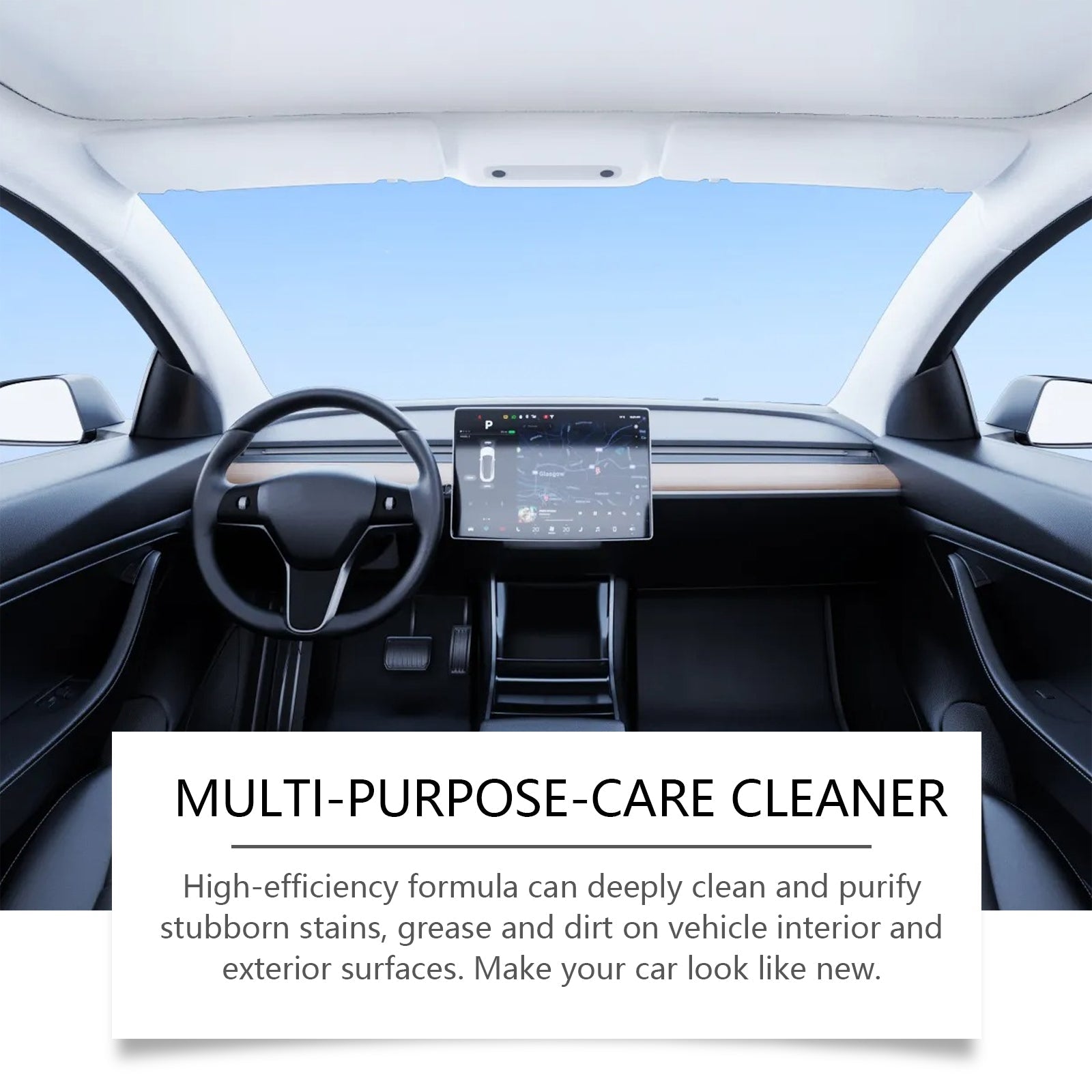 Car Cleaning Foam, Multi-Purpose Auto Decontamination Solution, Deep Clean, Remove Dust Oil Dirt ,120ml