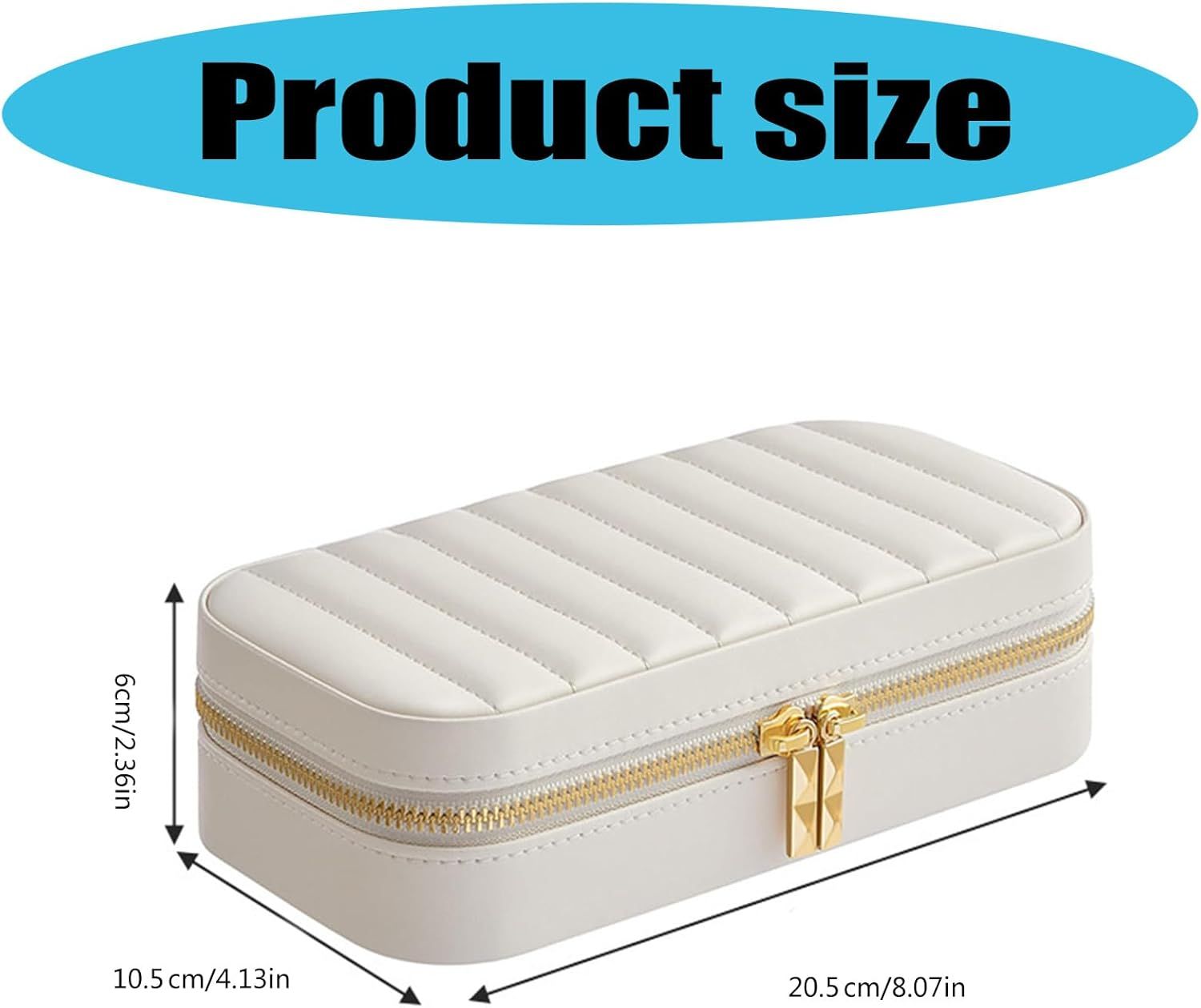 Jewelry Box PU Leather Jewelry Chest Earring Necklace Rings Storage Case Women Gifts