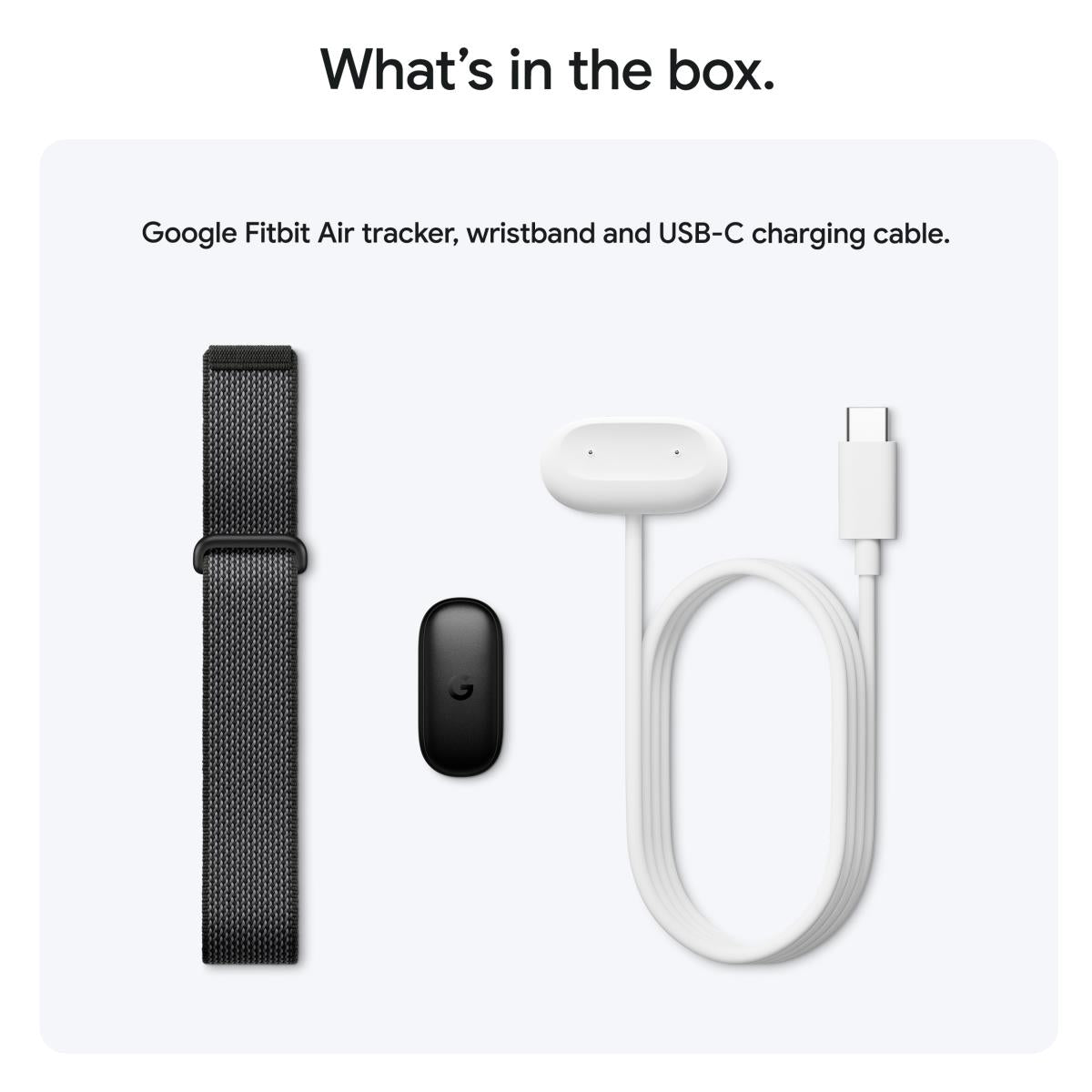 Google Fitbit Air Fitness Activity Tracker Band, Screenless Wearable, 24/7 Health Tracking, Up to 7-Day Battery
