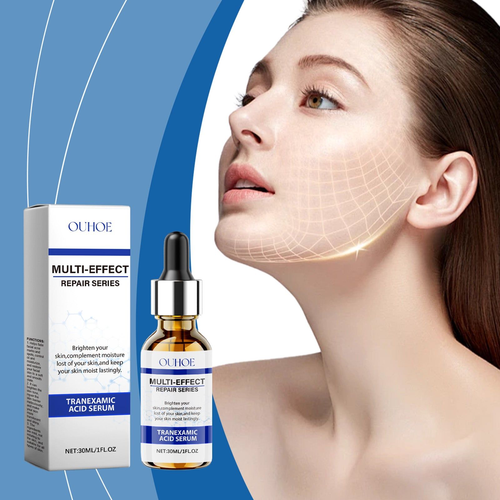 Brightening Skin Essence for Face, Fade Blemishes, Even Skin Tone, Hydrating, Gentle Repair ,30ml