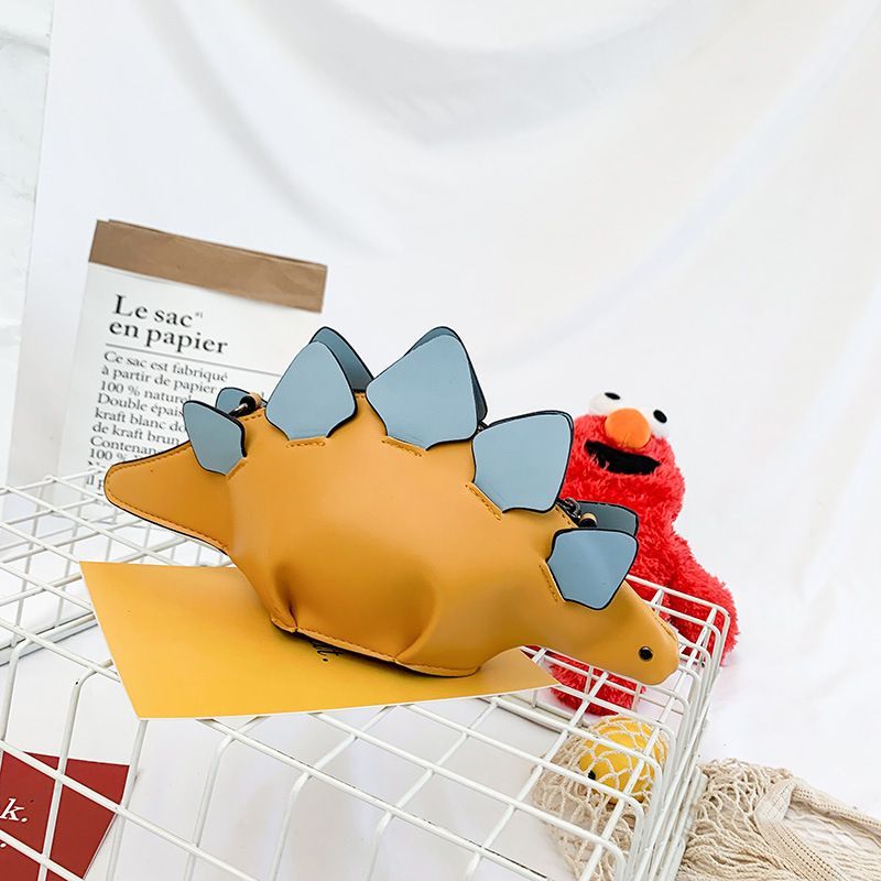 Dinosaur Messenger Bag Animal Shaped Crossbody Bag Leather Shoulder Purse For Women