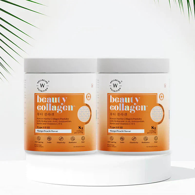 Wellbeing Nutrition Beauty Korean Marine Collagen Peptides, 250 gms