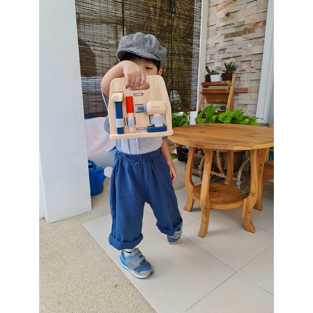 مجموعة «النجار الماهر» من PlanToys — مجموعة أدوات خشبية