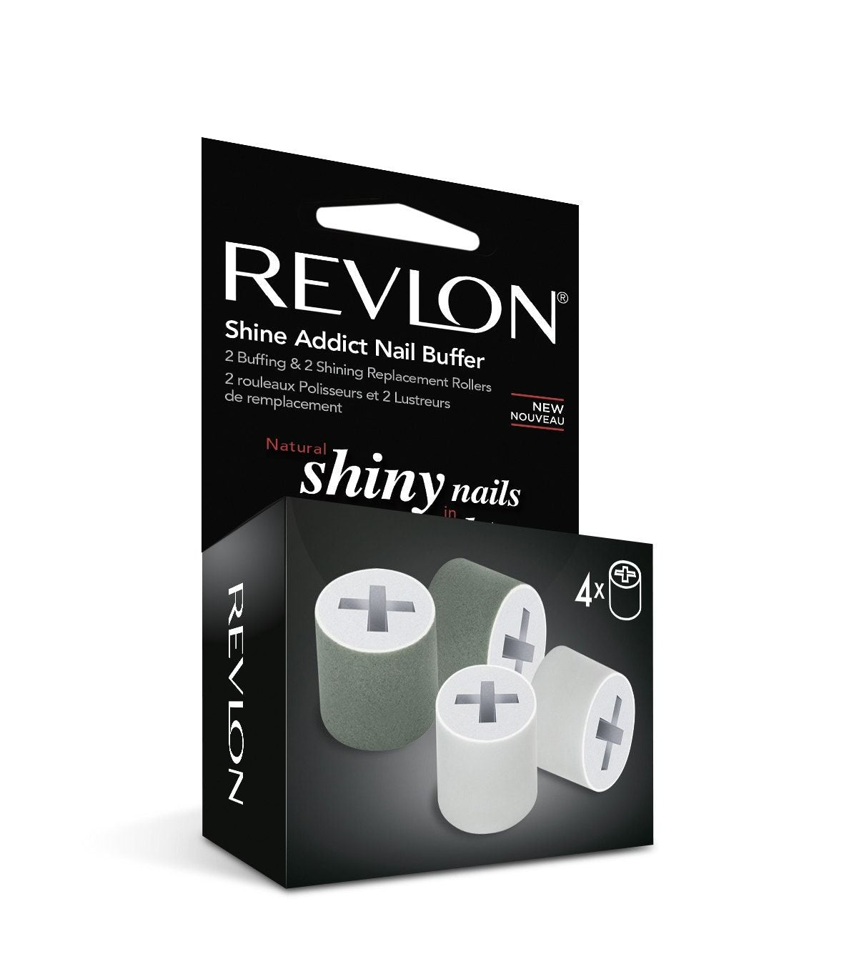 Revlon Shine Addict Nail Buffer Rollers, 1pc