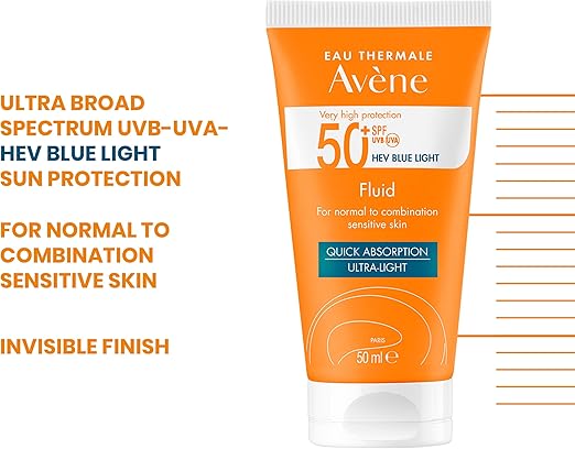 Avene Fluid Sunscreen SPF 50+ 50ml