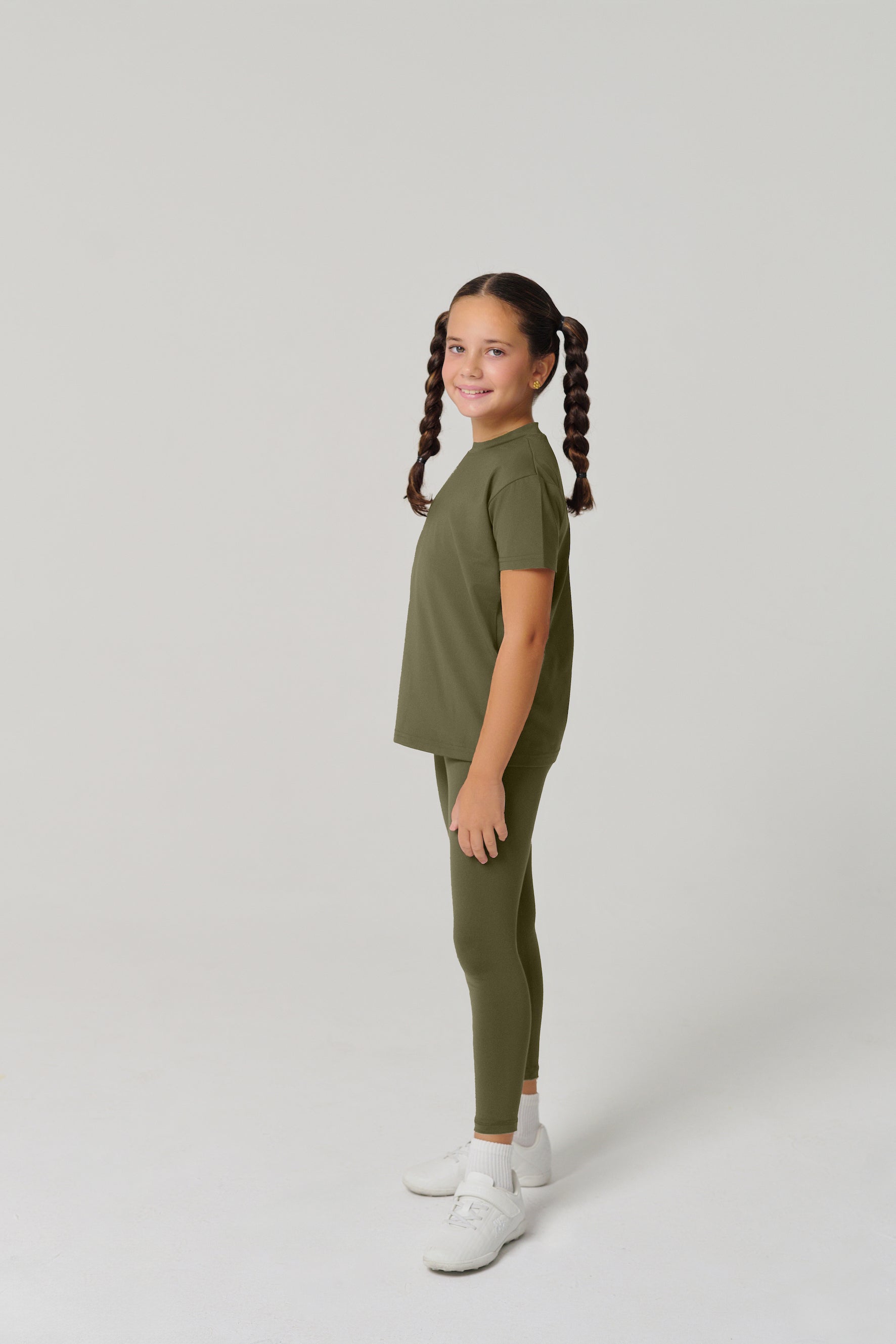 بنطال ضيق كلاسيكي للأطفال من ماركة MULU - أخضر