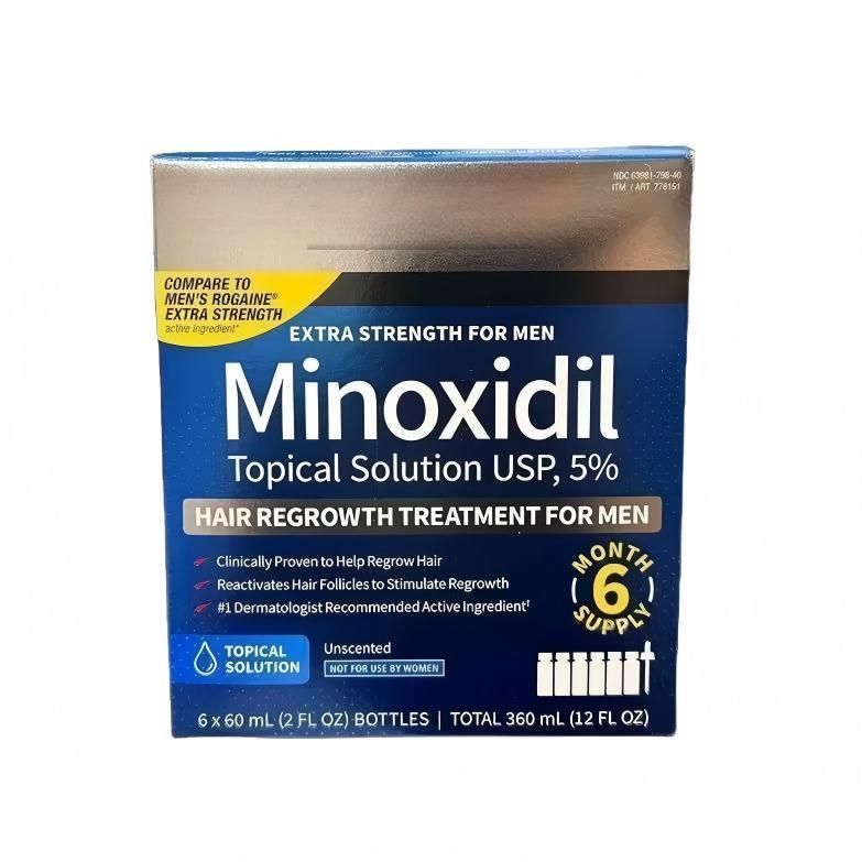 Minoxidil Topical Solution 5% (Men's Hair Regrowth Treatment)