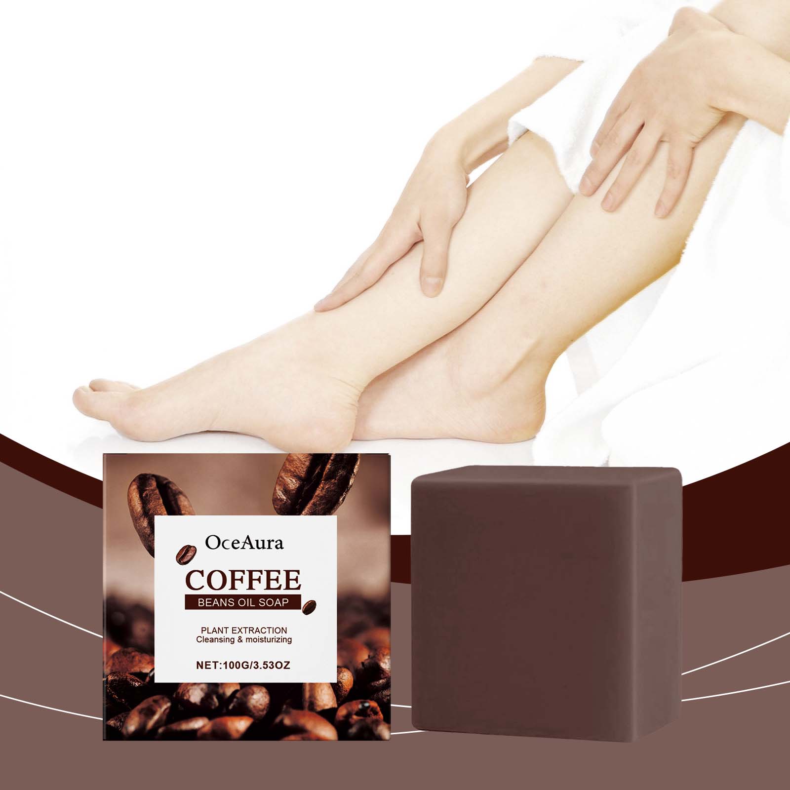 Coffee Nourishing Body Cleansing Soap, Hydrating, Refreshing, Soft Skin ,100g