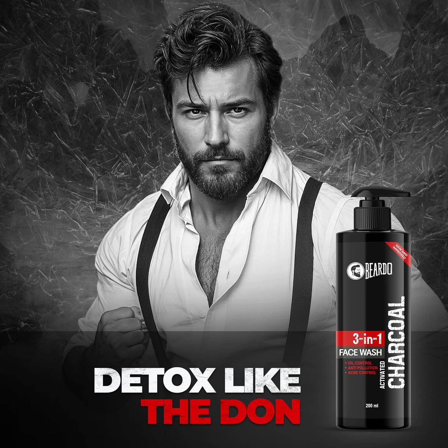 Beardo Activated Charcoal Face Wash 200ml