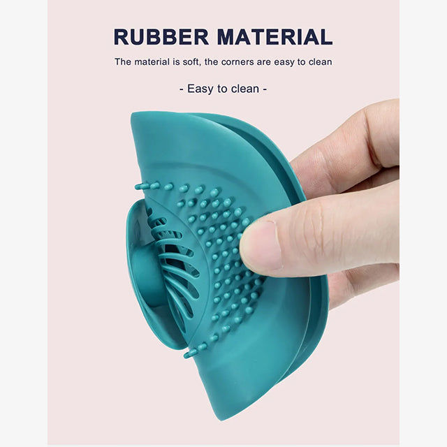 Bathroom Silicone Sink Drain Protector for Floor - Anti-Clog, Waterproof, Easy to Install