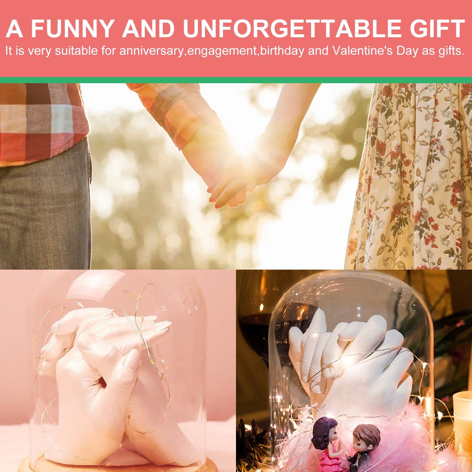 Create Stunning 3D Hand Models, Perfect for DIY Art, Gifts, and Creative Projects ,1set