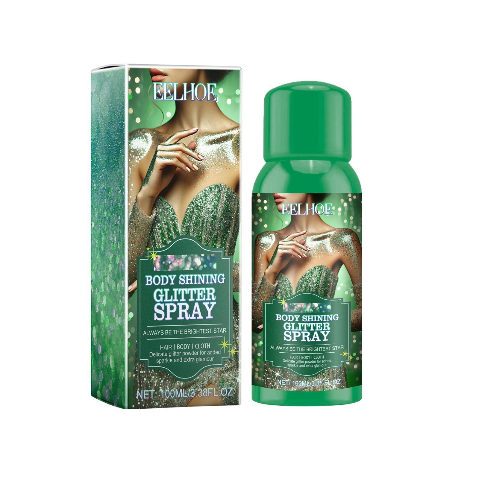 Shining Glitter Spray for Face Makeup, Long-Lasting Brightening, Sparkle & Glow ,100ml