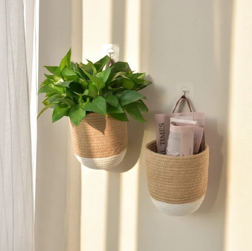 AIESY® Beautiful Ingeniously Handcrafted Rope Hanging Basket