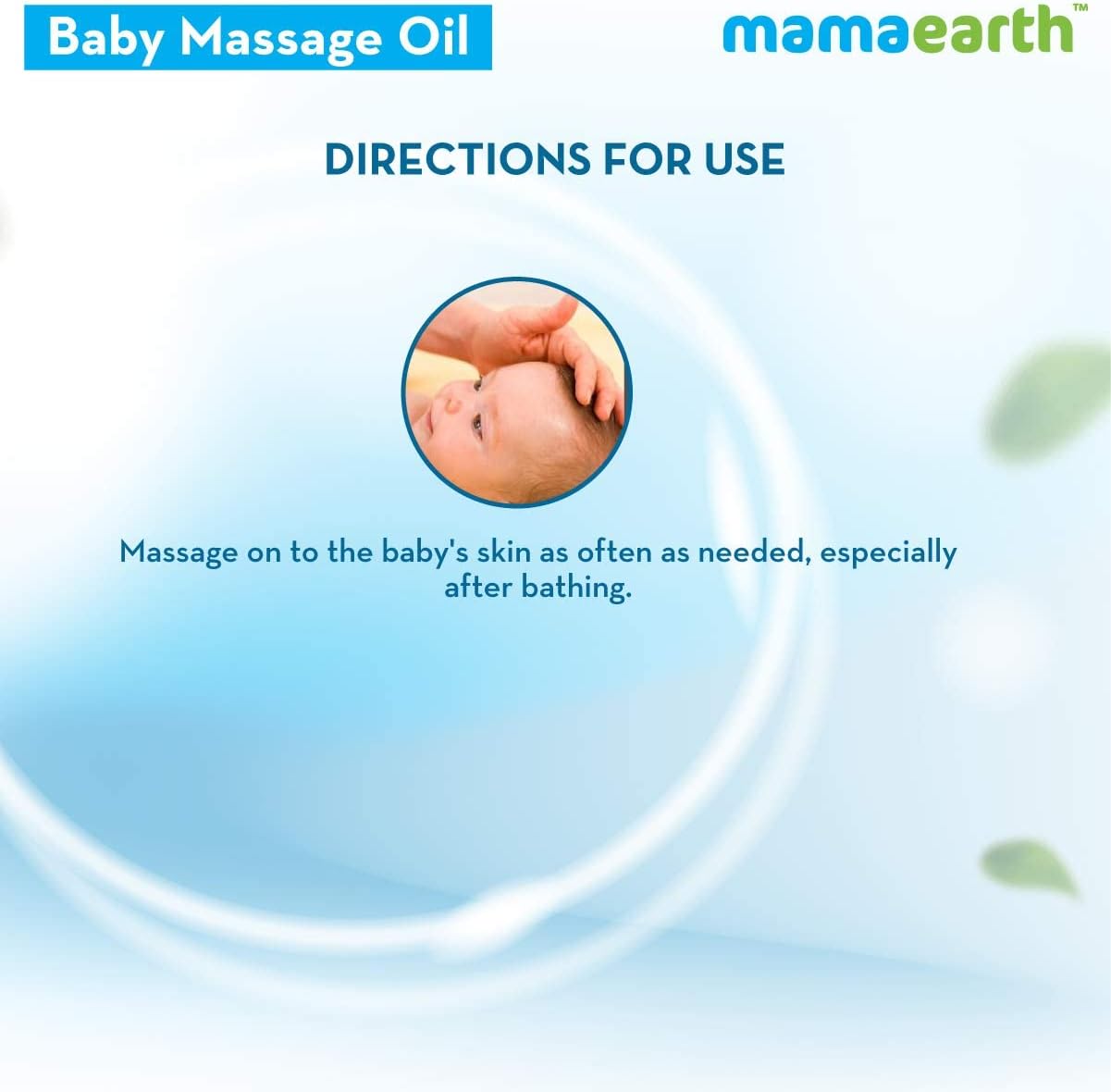 Mamaearth soothing massage oil for babies with sesame, almond & jojoba oil 200 ml