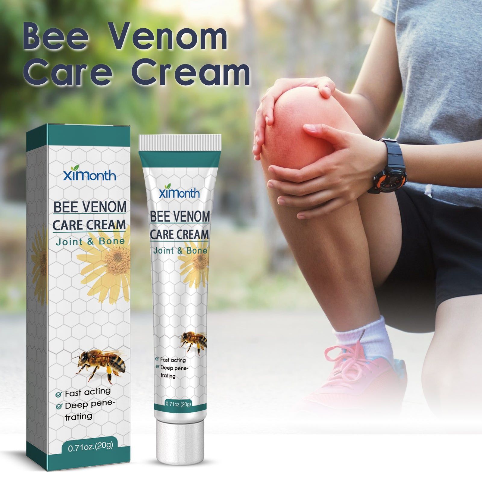 Bee Venom Joint Care Ointment, Relieves Pain, Inflammation, and Stiffness ,20g