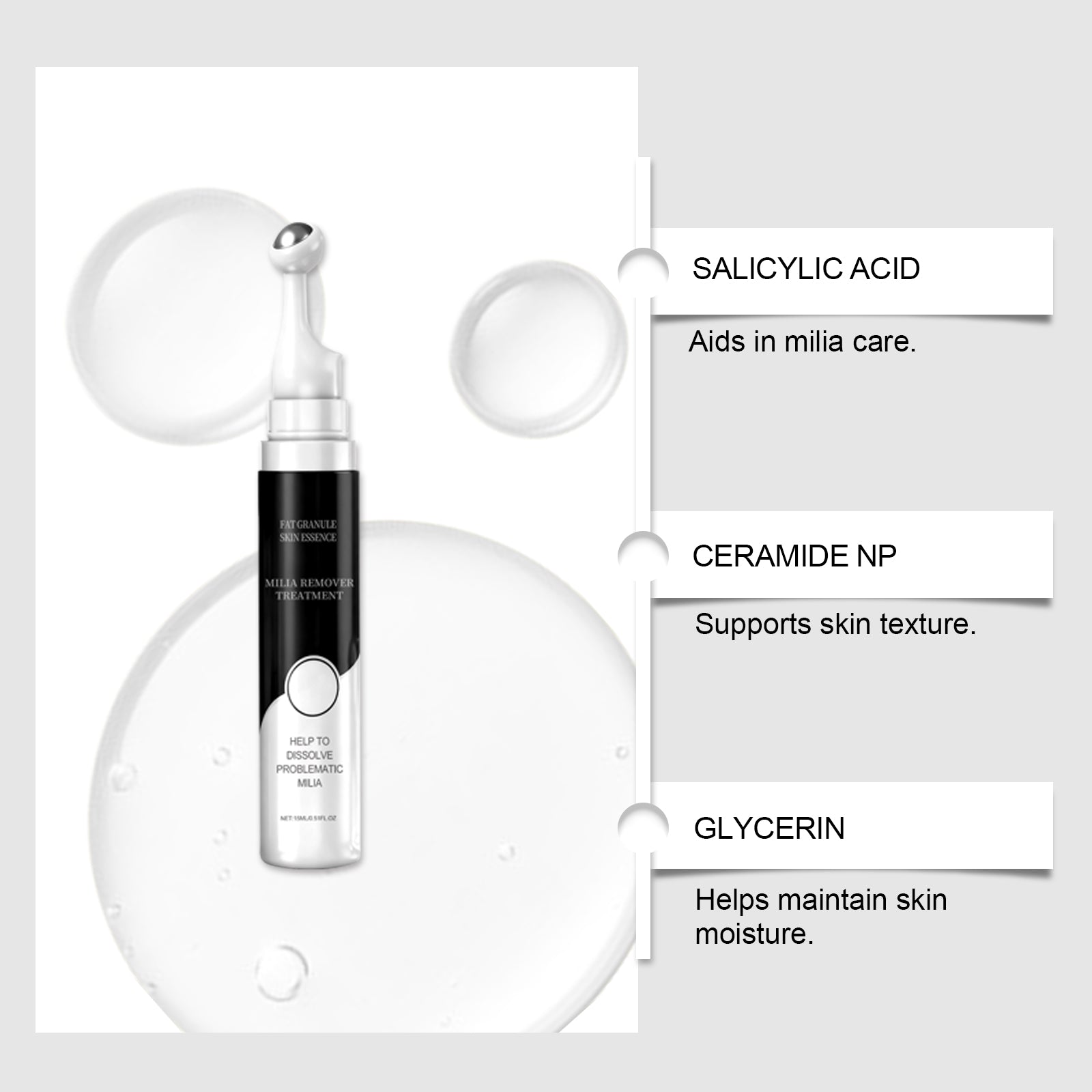 Acne Care Facial Essence, Gentle, Moisturizing, Clear Skin, Pimple Treatment ,15ml