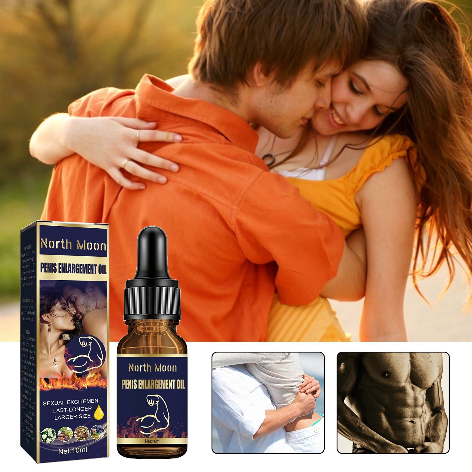 Boost Performance with Male Delay Massage Oil, Enhance Confidence, Improve Intimacy ,10ml/box