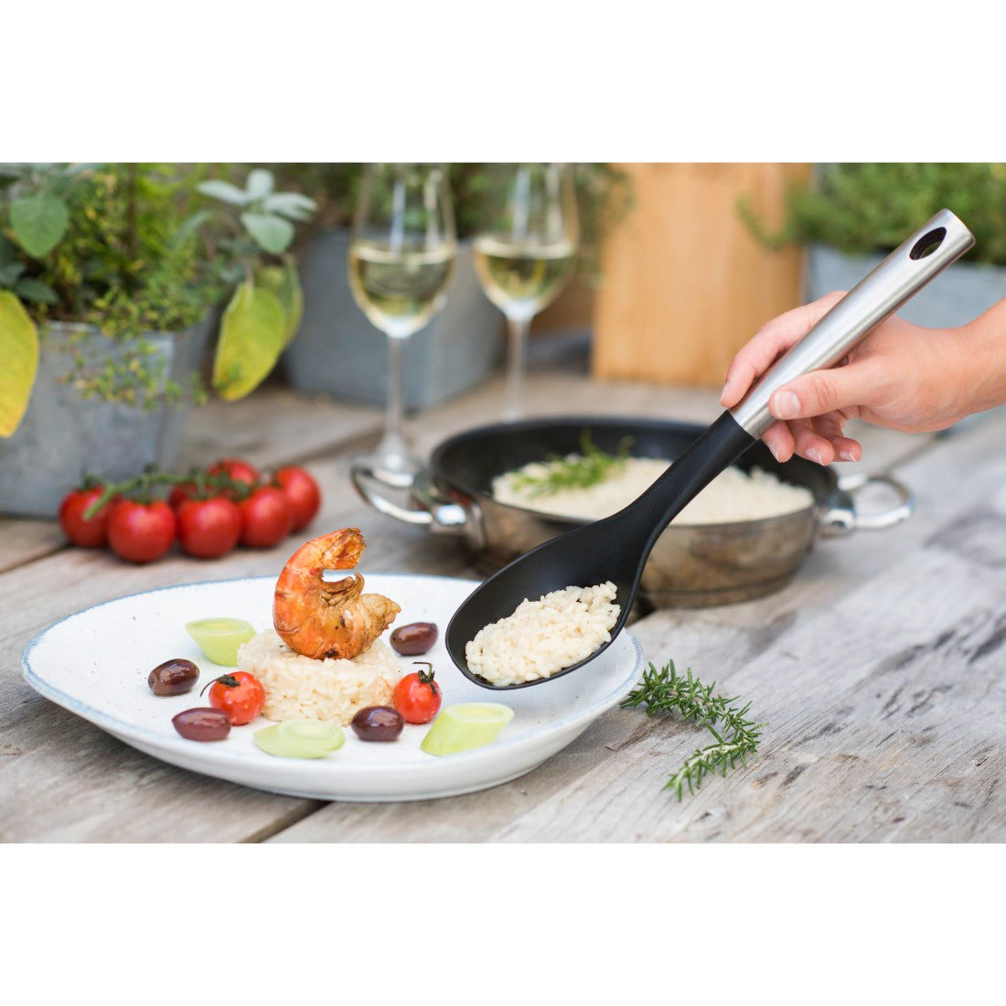 XAVAX 111424 Serving Spoon Made From Stainless Steel / Nylon, 33 cm