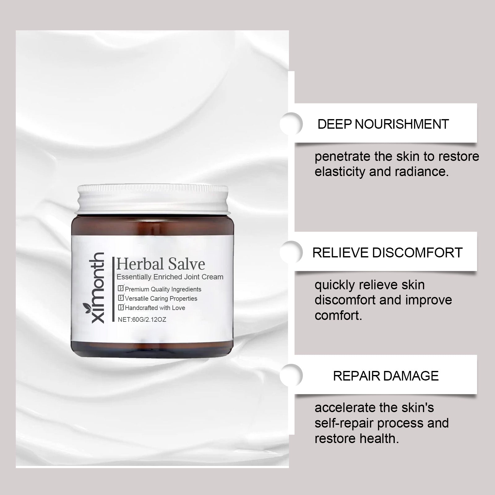 Joint Pain Care Cream, Moisturizing, Fast Relief, Natural Healing, Pain Relief ,60g